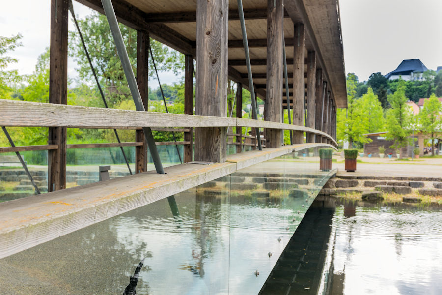 Brücke über die Brenz im Brenzpark
