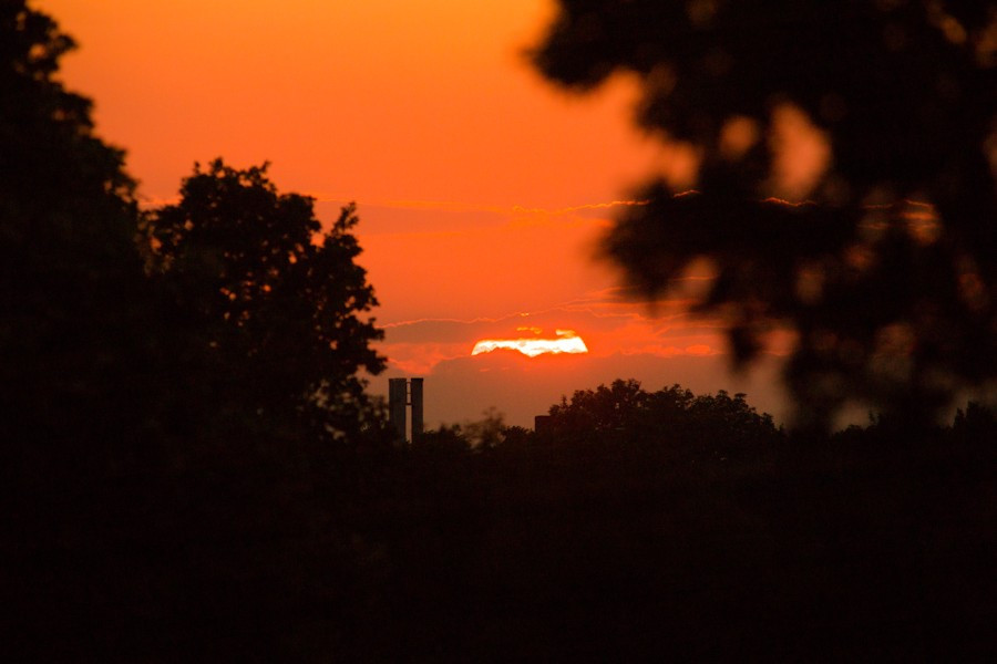Sonnenuntergang über Fachsenfeld