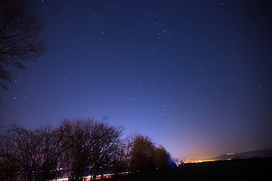 Sternenhimmel über B29 und Endersbach